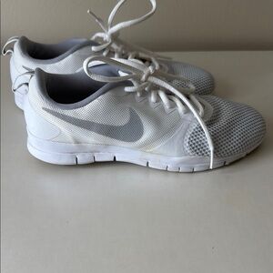 Nike White and Gray Athletic Shoes